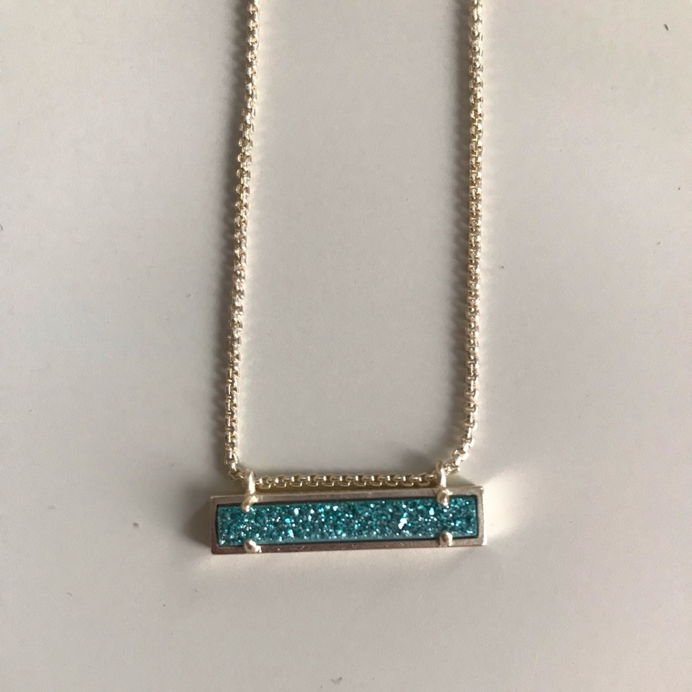 Kendra Scott Leanor Bar Pendant Necklace Drusy